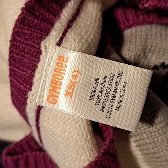 Gymboree girls size 4 cat design knit long sleeve sweater, New - Picture 2 of 4